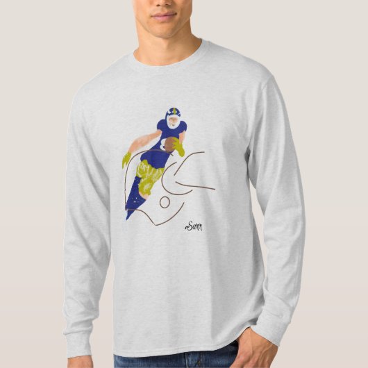 ベーシックな長袖Tシャツ : キックオフ Tシャツ (正面)
