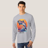 ベーシックな長袖Tシャツ Tシャツ (正面フル)