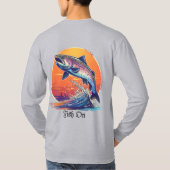 ベーシックな長袖Tシャツ Tシャツ (裏面)
