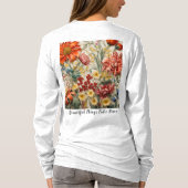 ベーシックな長袖Tシャツ Tシャツ (裏面)