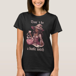 ベーシックな魔女になるな ブラックガールカクテル Tシャツ