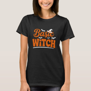 ベーシックな魔女 楽しいハロウィン Tシャツ