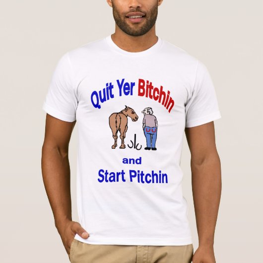 ベーシックやめアメリカYer Bitichin Tee Tシャツ (正面)