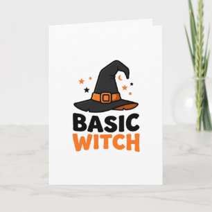 ベーシックウィッチのハロウィンハットデザイン カード