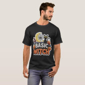 ベーシックウィッチハロウィン3Dイラスト Tシャツ (正面フル)