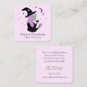 ベーシックウィッチパステル魔女ショップ スクエア名刺 (正面/裏面)