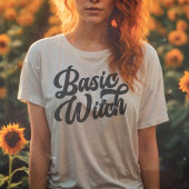 ベーシックウィッチレトロスタイルカスタムハロウィーン秋 Tシャツ