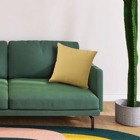 ベーシックカラーハニー金ゴールド装飾用クッション クッション