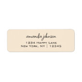 ベーシックシンプルミニマルプロフェッショナルハンドレッター ラベル (正面)