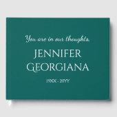 ベーシックシンプルメモリアルゲストブック ゲストブック (正面)