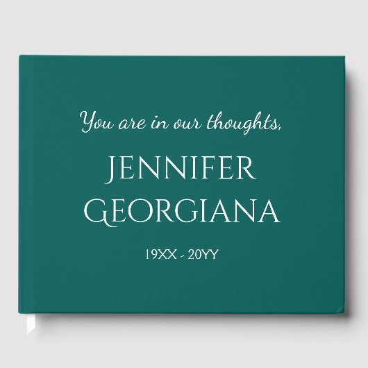 ベーシックシンプルメモリアルゲストブック ゲストブック (正面)