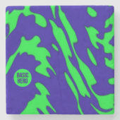 ベーシックヒーロー1b大理石コースター ストーンコースター (正面)