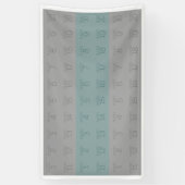 ベーシックフォトテンプレート 60枚の写真 - 色の変更可能 横断幕 (縦)