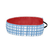 ベーシックブループレイドグログランリボンヘッドバンド アスレチックヘッドバンド (右)