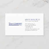 ベーシックブルーロゴ名刺 名刺 (正面)