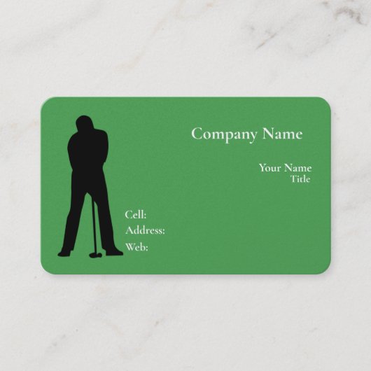 ベーシックホワイトテンプレート名刺（青） 名刺 (正面)