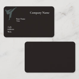 ベーシックホワイトテンプレート名刺（青） 名刺