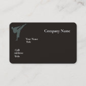 ベーシックホワイトテンプレート名刺（青） 名刺 (正面)