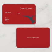 ベーシックホワイトテンプレート名刺（青） 名刺 (正面/裏面)