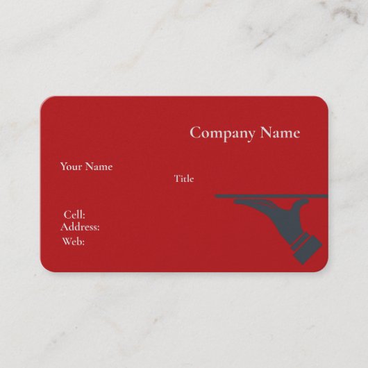 ベーシックホワイトテンプレート名刺（青） 名刺 (正面)