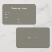 ベーシックホワイトテンプレート名刺（青） 名刺 (正面/裏面)