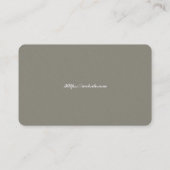 ベーシックホワイトテンプレート名刺（青） 名刺 (裏面)