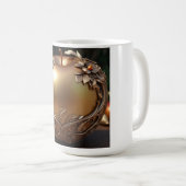 ベーシックホワイトマグ 15oz コーヒーマグカップ (正面右)