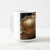 ベーシックホワイトマグ 15oz コーヒーマグカップ (正面左)