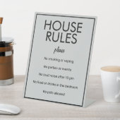 ベーシックモダングレーハウスルールゲストペデスタルサイン 台座サイン (インサイチュ)