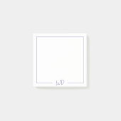 ベーシックライトパープルモノグラムイニシャル ポストイット (正面)