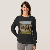 ベーシックロングスリーブTシャツの馬 Tシャツ (正面フル)