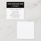 ベーシック企業ので立派な名刺 スクエア名刺 (正面/裏面)