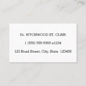 ベーシック企業ので立派な名刺 名刺 (裏面)