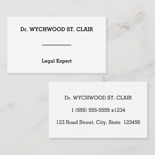 ベーシック企業ので立派な名刺 名刺 (正面/裏面)