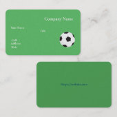 ベーシック白テンプレート名刺サッカー 名刺 (正面/裏面)