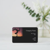 ベーシック白テンプレート名刺ヨガ 名刺 (スタンド正面)