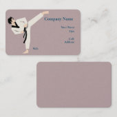 ベーシック白テンプレート名刺空手 名刺 (正面/裏面)