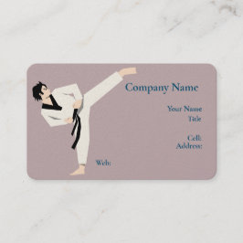 ベーシック白テンプレート名刺空手 名刺