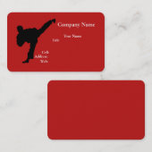 ベーシック白テンプレート名刺空手 名刺 (正面/裏面)