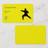 ベーシック白テンプレート名刺空手 名刺 (正面/裏面)