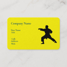 ベーシック白テンプレート名刺空手