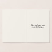 ベーシック金箔「誕生日を素晴らし持つ」カード 箔カード (内部)