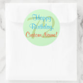 ベーシック72nd誕生日シール ラウンドシール (バッグ)