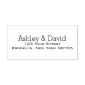 ベーシック・エッセンシャル差出人住所ゴム印 ラバースタンプ (インプリント)