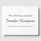 ベーシック&シンプルメモリーズゲストブック ゲストブック (正面)