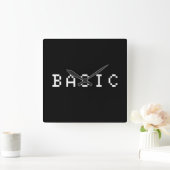 ベーシック スクエア壁時計 (ホーム)