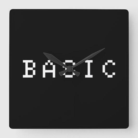 ベーシック スクエア壁時計 (正面)