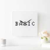 ベーシック スクエア壁時計 (ホーム)