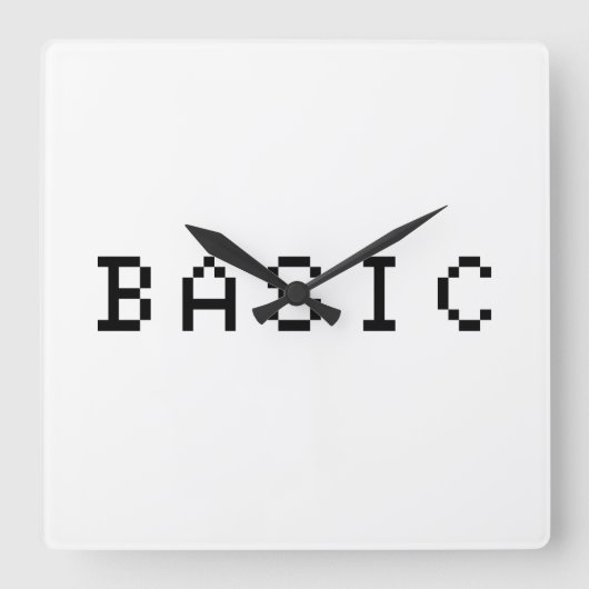 ベーシック スクエア壁時計 (正面)