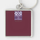 ベーシック スマート インスパイア ワズアップ テキスト デザイン アート キーホルダー (正面)